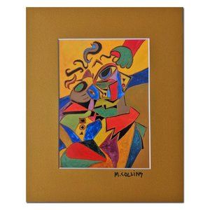 Colorful Abstract Wall Art Matted Print Artist Signed